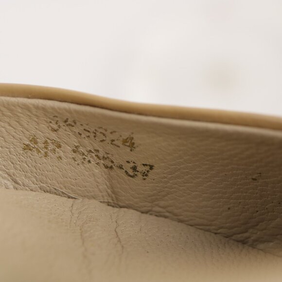 Boden Womens Flat Size 6 Nude Tan Patent Black Pointed Ankle Strap Shoe Pointed - Picture 11 of 12